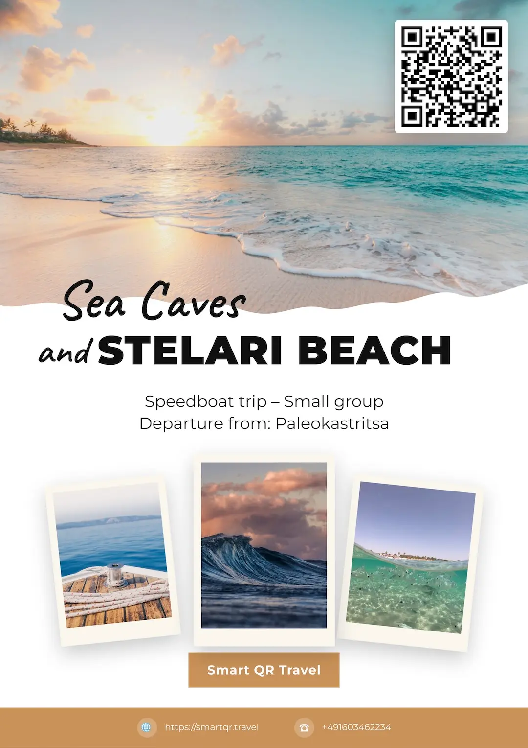Smart QR — Sea Caves Tour poster
